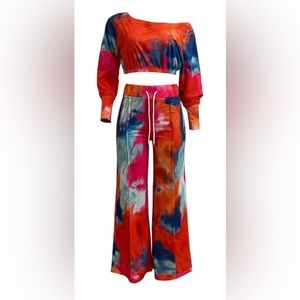 Off the shoulder pant set